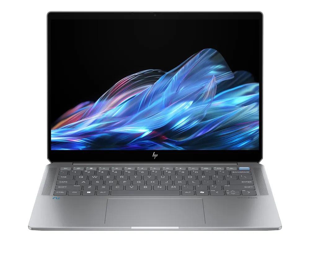 Notebook OmniBook Ultra 14-fd0094ng, Silver, Copilot+ PC, 14 Zoll, 2,8K, IPS, AMD Ryzen AI 9, 16 GB, 1 TB SSD