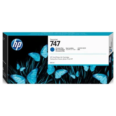HP 747 blaue Tinte