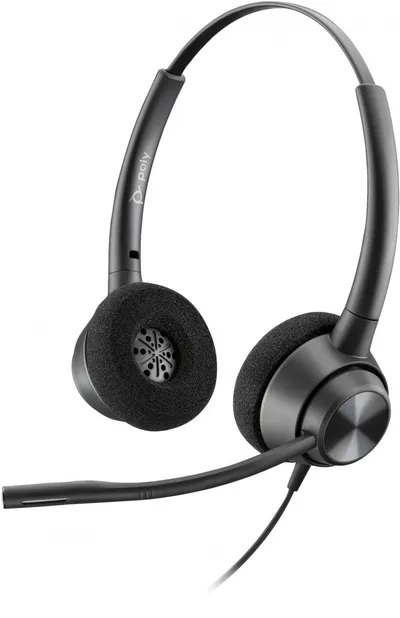 HP Poly EncorePro 320 with Quick Disconnect Binaural Headset 77T26AA