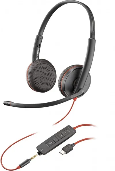 POLY Blackwire C3225 Stereo USB-C Headset (Bulk) Kopfhörer 80S04A6