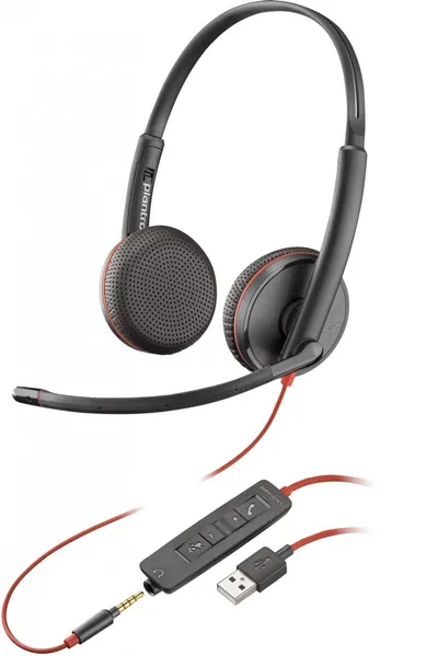 HP Poly Blackwire 3225 Stereo USB-A Headset Kopfhörer 80S11AA
