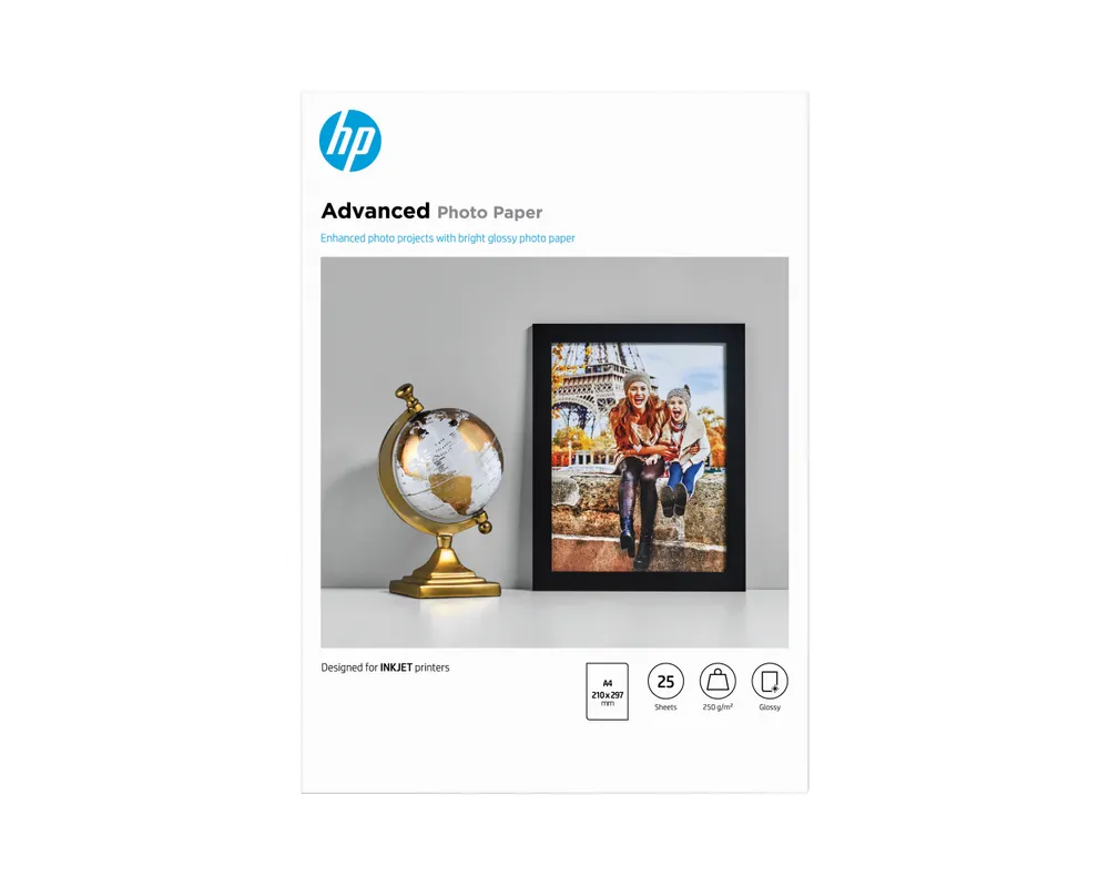 HP Advanced Glossy Fotopapier 25 Bögen (A4)