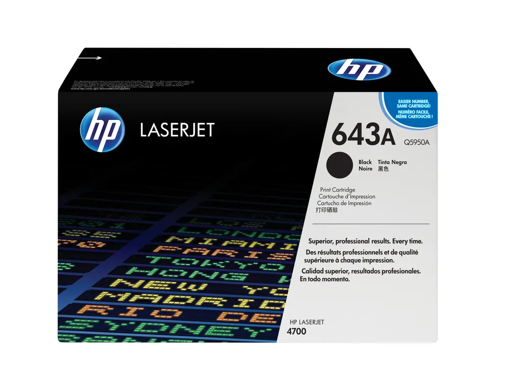 HP 643A Black Original LaserJet Toner Cartridge Tonerkartusche 1 Stück(e)