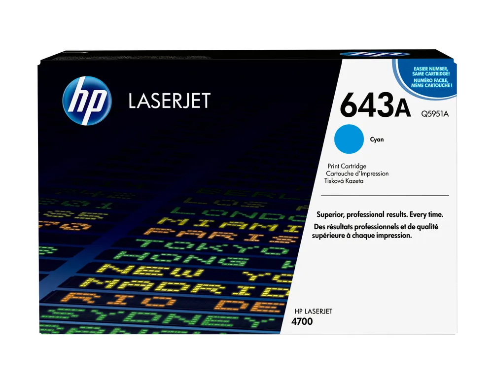 HP Color LaserJet Q5951A cyan printerpatron med ColorSphere-toner Tonerkartusche 1 Stück(e)