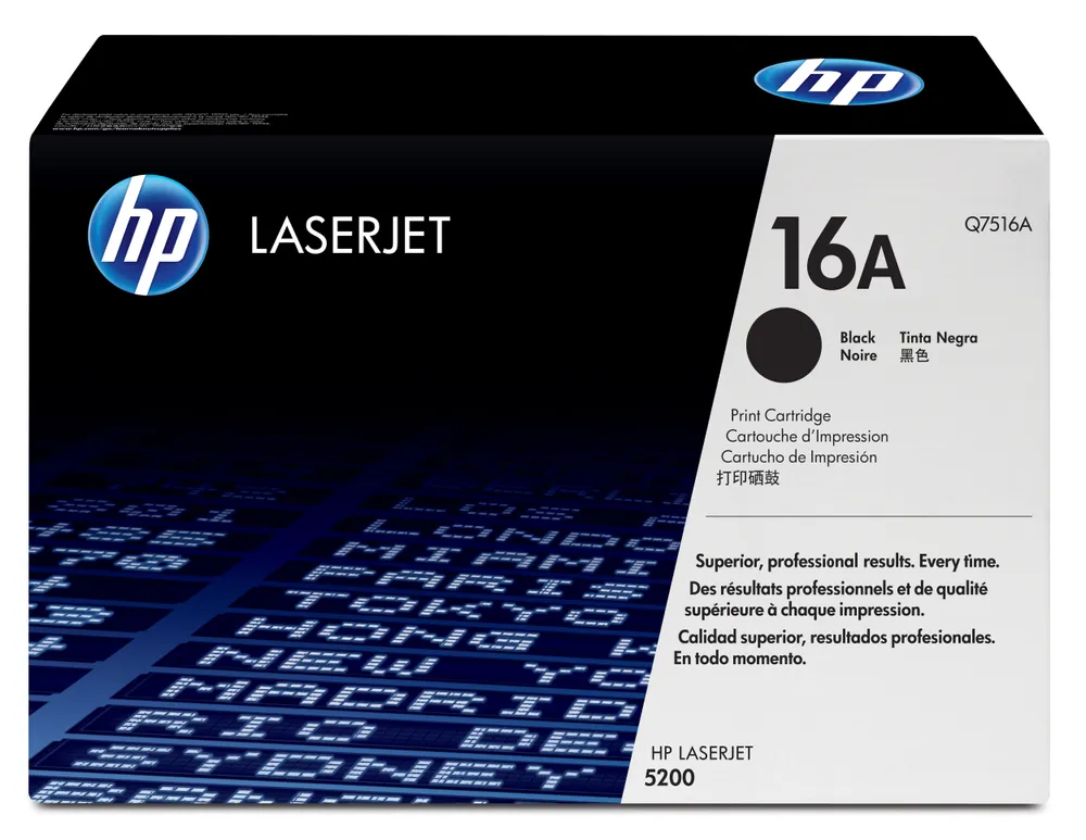 HP Cartucho de impresión negro LaserJet Q7516A con tecnología de impresión inteligente Tonerkartusche 1 Stück(e)