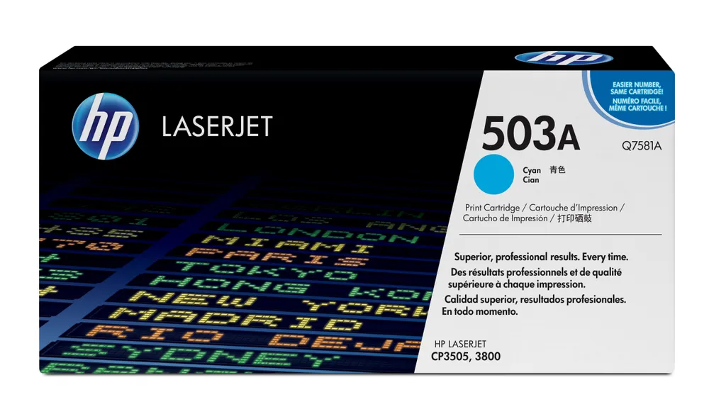 HP LaserJet 503A Tonerpatrone Cyan 6000 Seiten