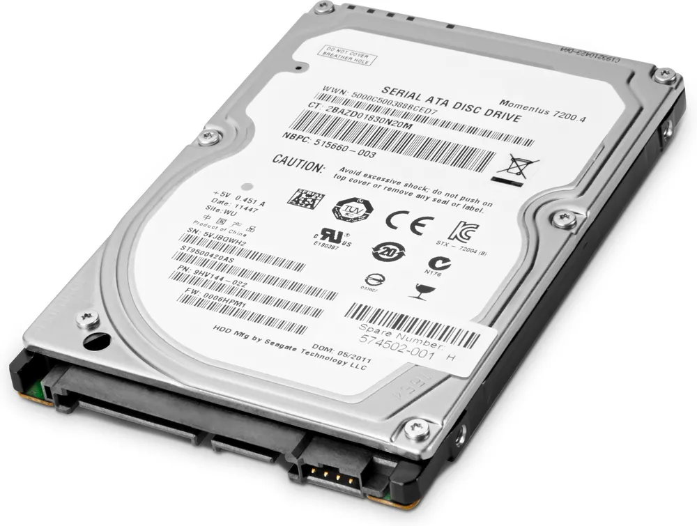Disco Duro HP 1TB Enterprise SATA 7200rpm HDD 3.5 Zoll Zuverlässigkeit
