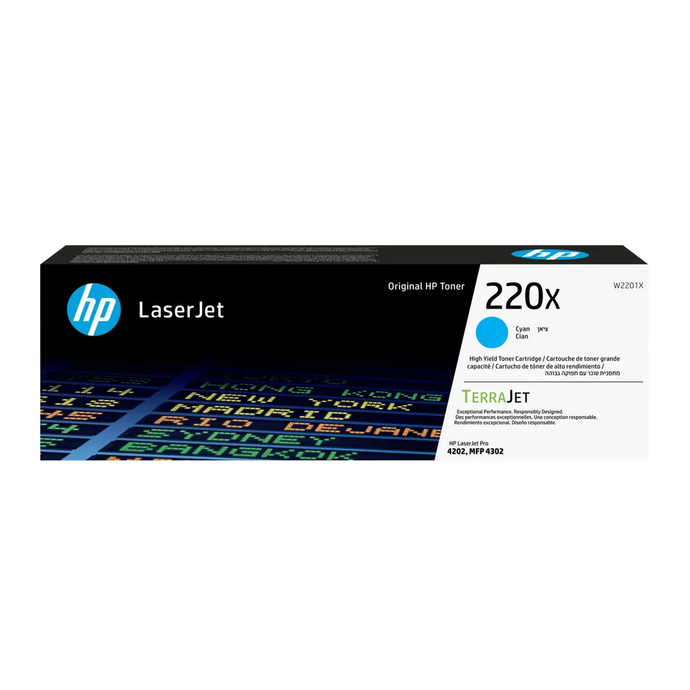 HP 220X LaserJet Toner Cyan (Hohe Kapazität)
