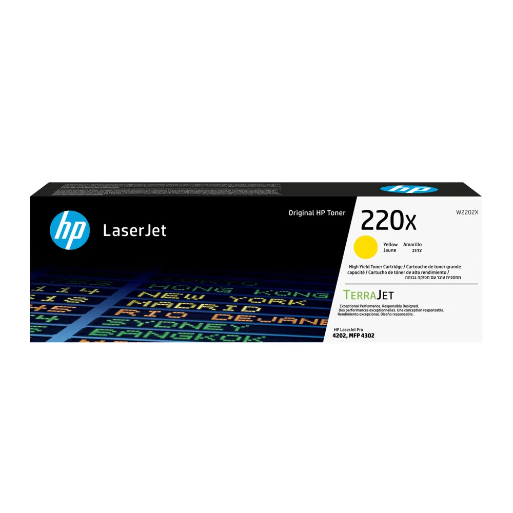 HP 220X LaserJet Toner Gelb (Hohe Kapazität)