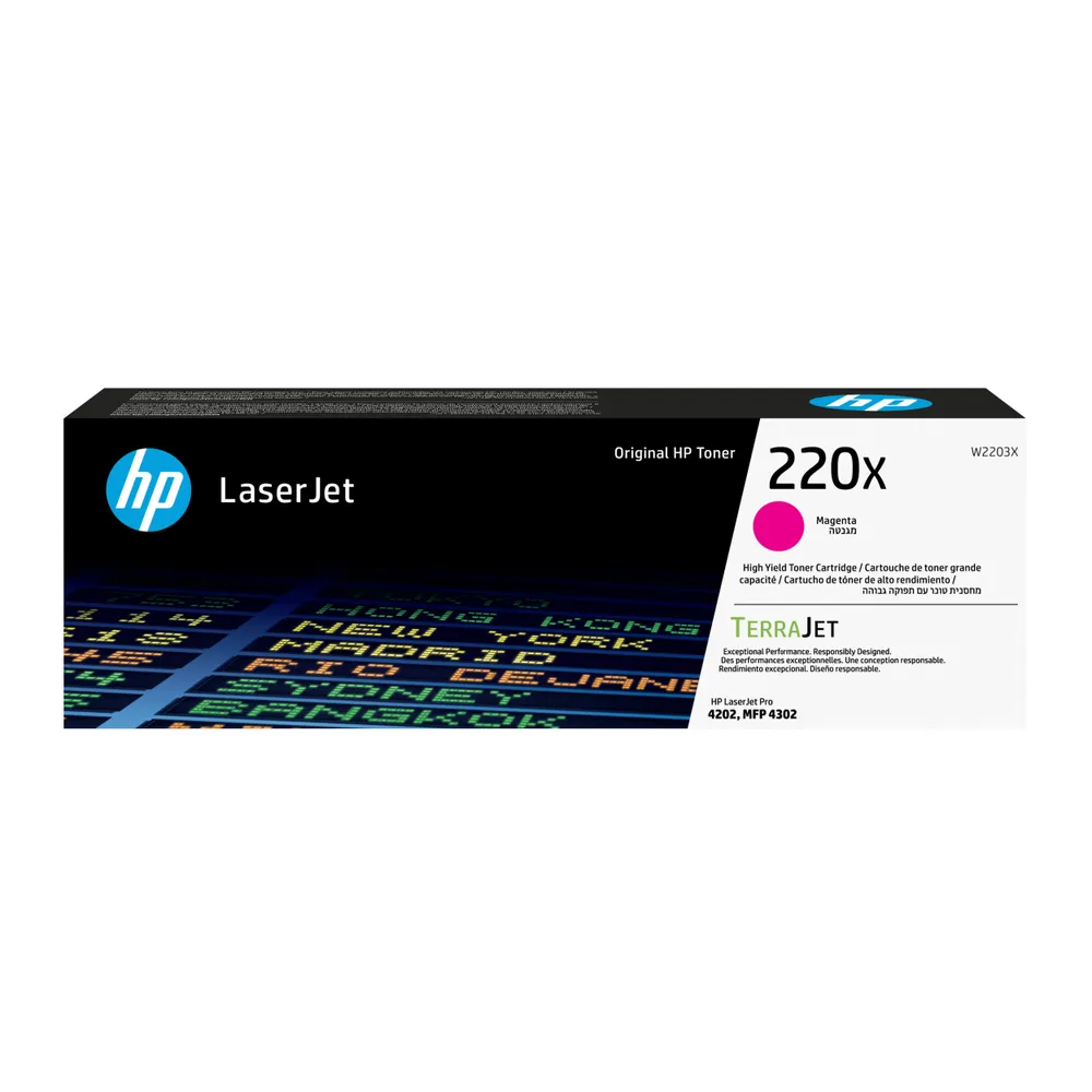HP 220X LaserJet Toner Magenta (Hohe Kapazität)