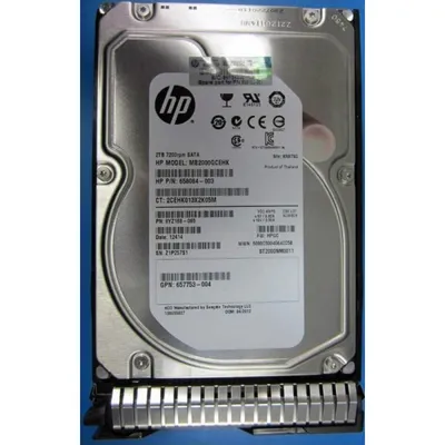 Disco Duro HPE 2TB HDD 3.5" SATA 7200rpm Hot-Plug Zuverlässig