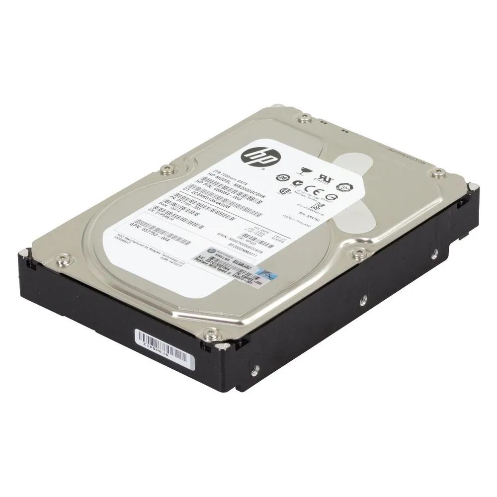 Disco Duro HPE 2TB HDD 3.5" 7200rpm SATA 6 Gbit/s Interno