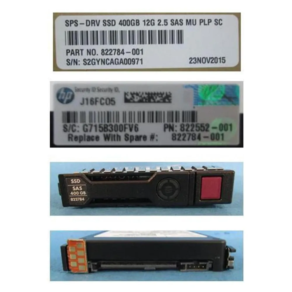 HPE hot-plug SSD 400GB SAS 2.5inch (400 GB, 2.5")
