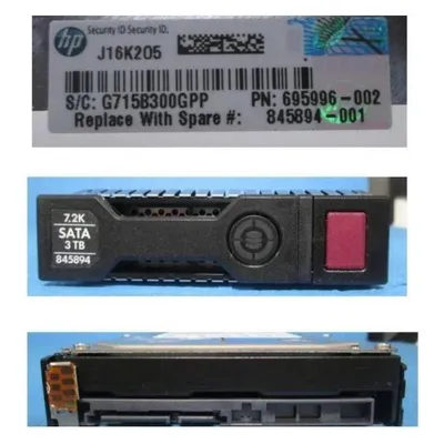 HPE DRV HD 3TB 6G 7.2K 3.5 SATA
