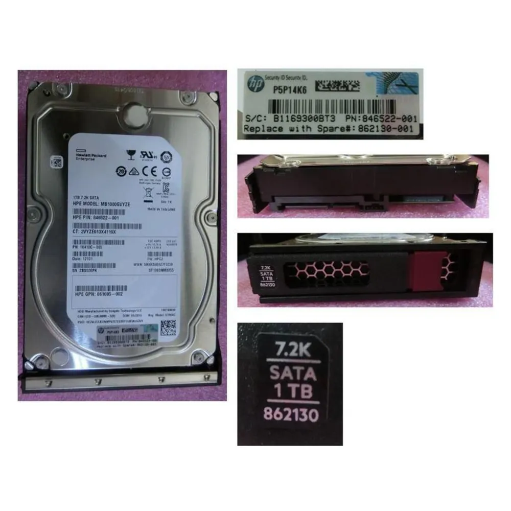HPE 1TB SAS 6G 7.2K LFF LP