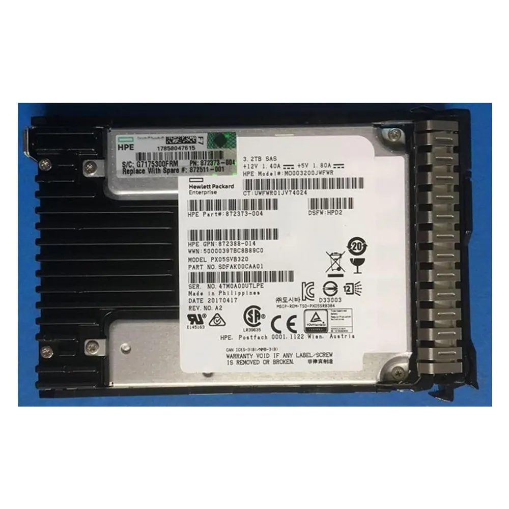 HPE SSD 3.2TB 12G SFF SAS MU SC (3200 GB)