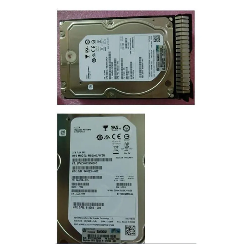 HPE 2TB SAS 12G 7.2K LFF SC DS