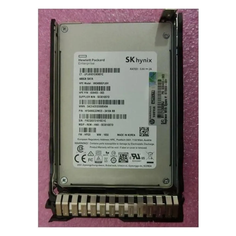 HPE 480GB 6G SATA SFF RI SC SSD