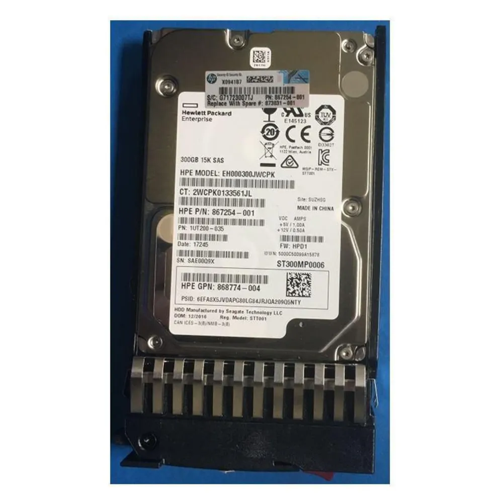 HPE HDD 300GB 12G 15K SFF SAS