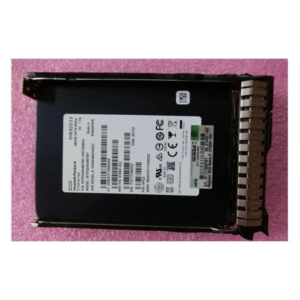HPE SSD 480gb Sff Sata Ri Ds Sc