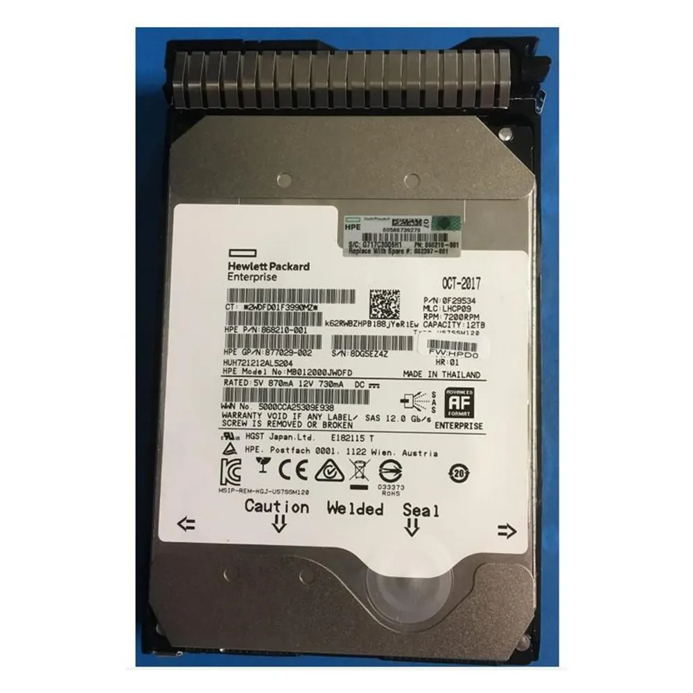 HPE DRV HDD 12TB 7.2K LFF (12 TB, 3.5")
