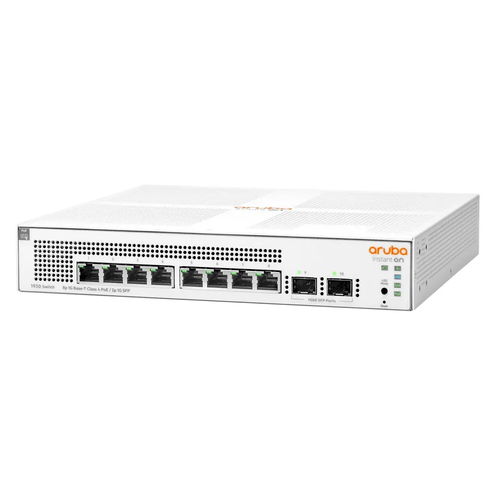 Switch HPE Instant On 1930 8 Ports Gigabit PoE+ 2 SFP 124W