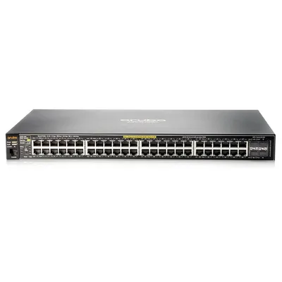 HPE 2530 Managed Switch, 48 Gigabit PoE+ Ports, 382 W + 4 SFP