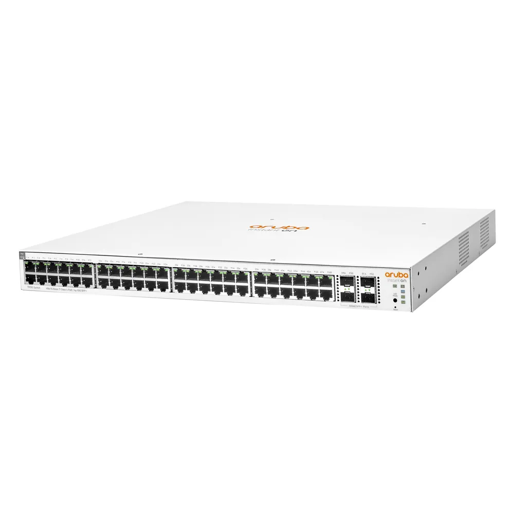HPE Instant On 1930 Managed Switch L2+ 48 Gigabit-Ports + 4 SFP+ PoE 370 W