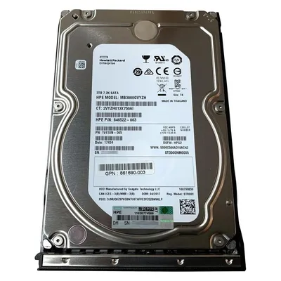 HPE HDD 3TB 6GB/s SATA 7.2k 3.5