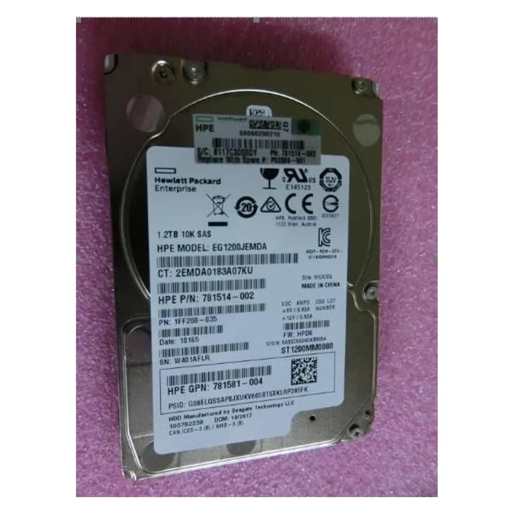 HPE DRV HDD 1.2TB 10K SFF