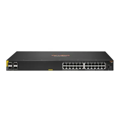 HPE Aruba CX 6000 24 RJ-45-Anschlüsse 4 SFP 56 Gbit/s 370 W Managed PoE Switch