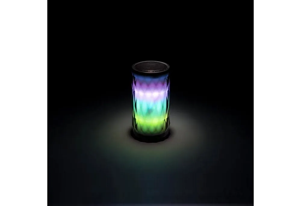 HQ POWER Kabelloser Lautsprecher 5W mit USB-Port SD Slot u. Freisprech-Funktion Bluetooth-Lautsprecher (mit LED Effekt)