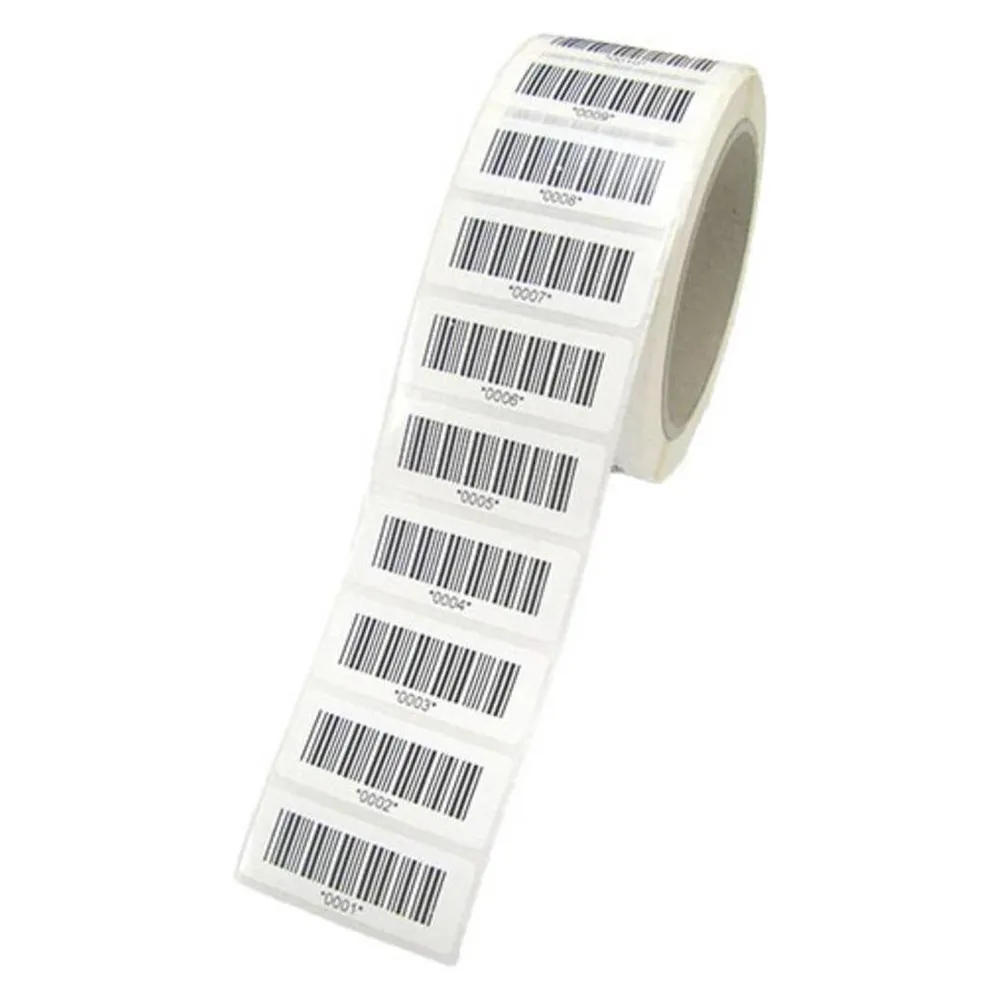 HT Instruments Barcode-Etiketten 1000 Stück auf Rolle von Nr. 3001 bis 4000