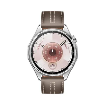 Huawei Watch GT6 Bluetooth GPS NFC 46mm AMOLED Edelstahl Braun M SpO2 Schlaftracking