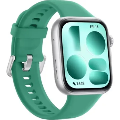 Huawei Fit 5 Bluetooth GPS NFC 42,93mm Schwarz Grünes Armband M IP6X Wasserdicht