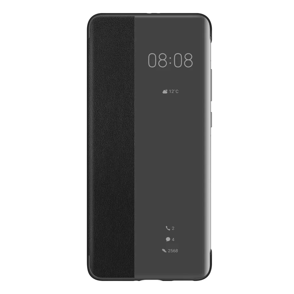 Huawei Schwarze Flip-Cover-Hülle für Huawei P40 Pro