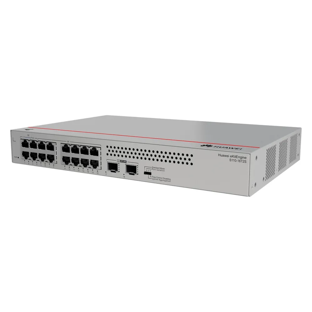 Switch Huawei S110-16T2S 16x Gigabit Ethernet L2 Non-Managed Rackmount Grau