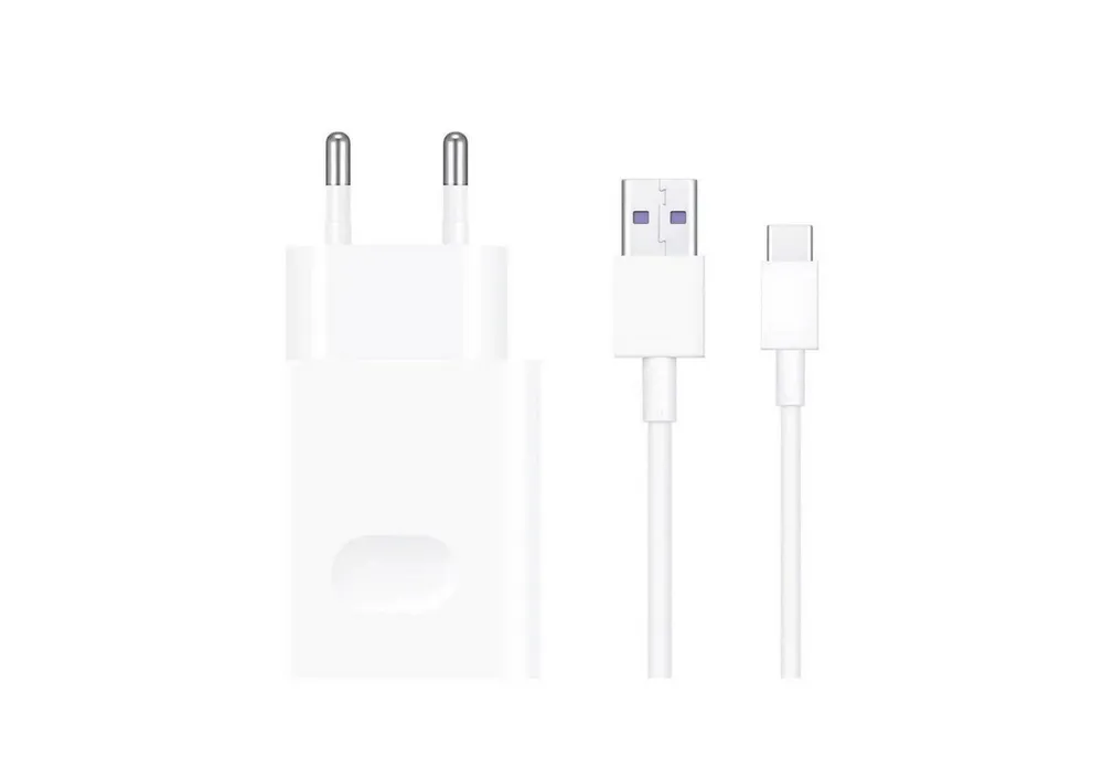 Huawei CP404B Ladegerät 22,5W inkl. Ladekabel USB-C Smartphone-Ladegerät (SuperCharge-Technologie Kabellänge 1 Meter Weiß)
