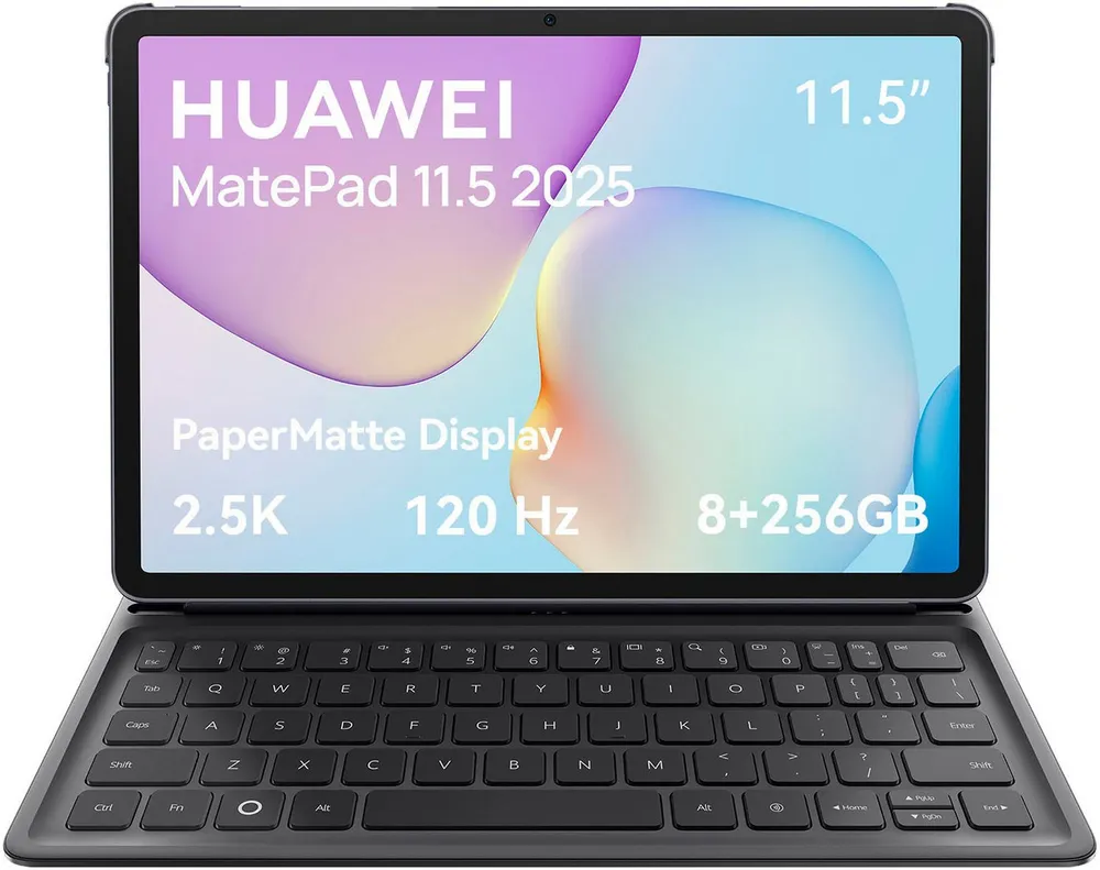 Huawei MatePad 11,5" 2025, PaperMatte Display, 8G+256G, inkl. Black Keyboard Tablet (11,5", 256 GB, HarmonyOS, PaperMatte Display, 10.100 mAh Akku, inkl. Black Keyboard)