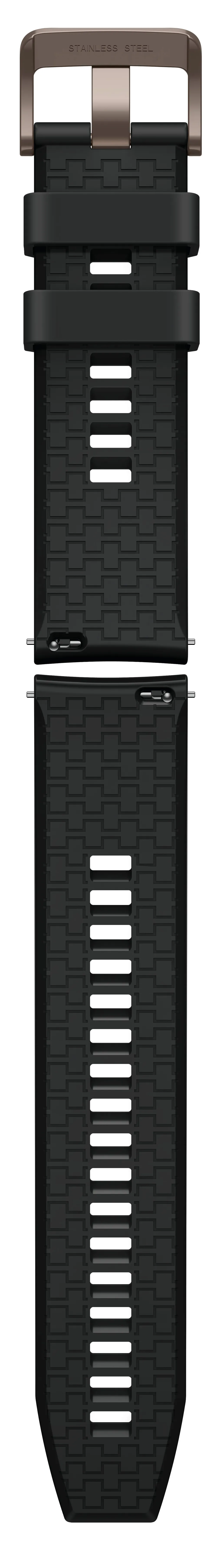 Silicon Strap graphite Black für Watch GT active