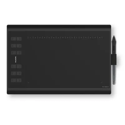 Grafiktablett Huion H1060P 5080 LPI 250 x 160 mm 8192 Stufen 12 Tasten USB