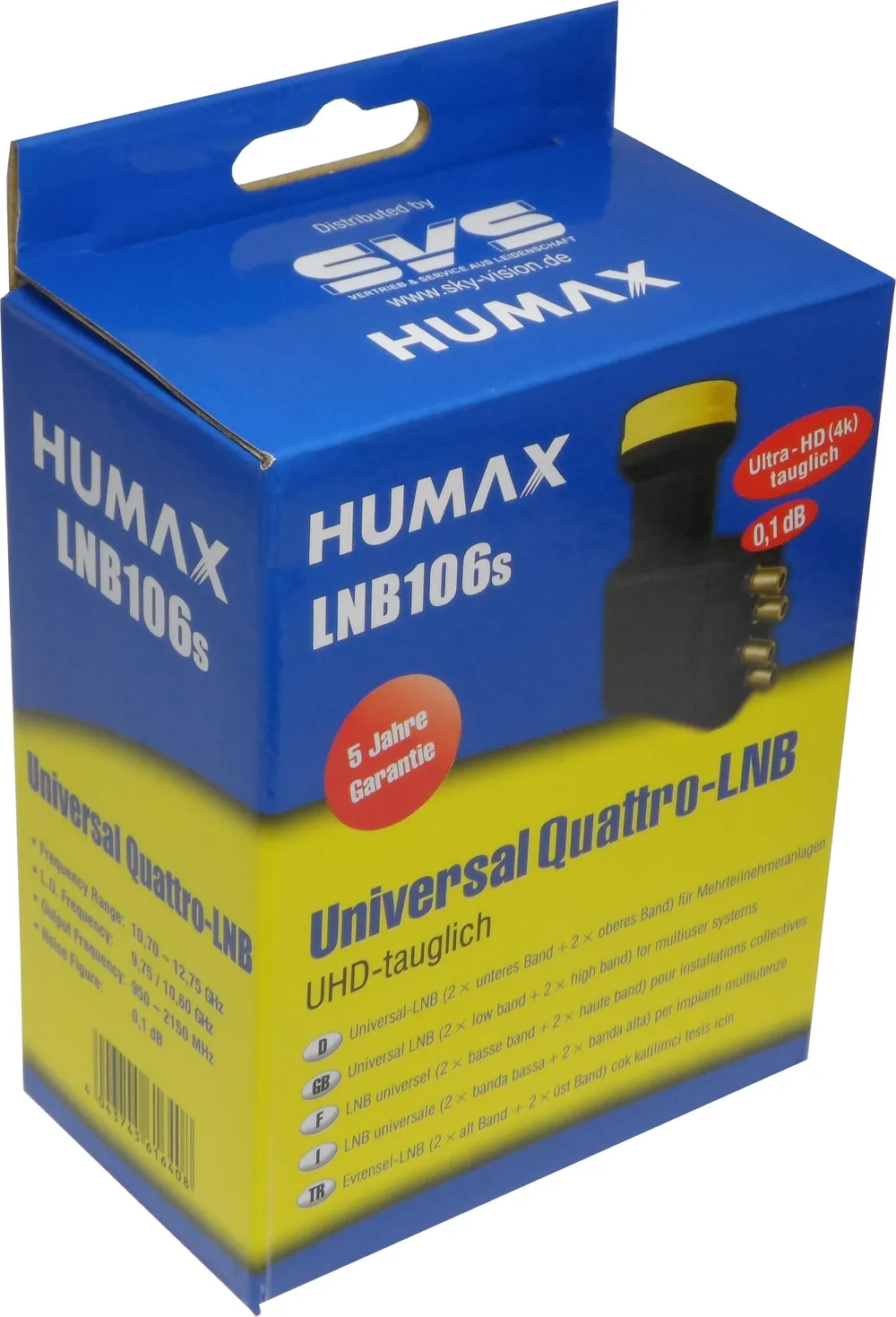 LNB 106s Gold Quattro Universal