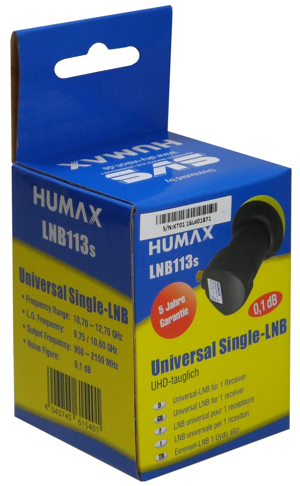 LNB 113s Gold Single Universal