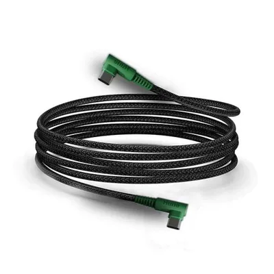 Kabel USB-C Hune Hiedra-CC 1.2m Schnellladung 3A Grün Stecker 90º