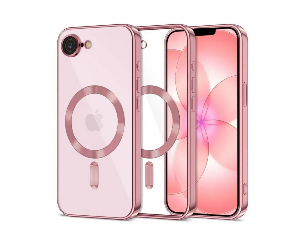 Hurtel Handyhülle MagFlex Mag kompatibel mit Apple iPhone 17e Roségold mit Magnetring