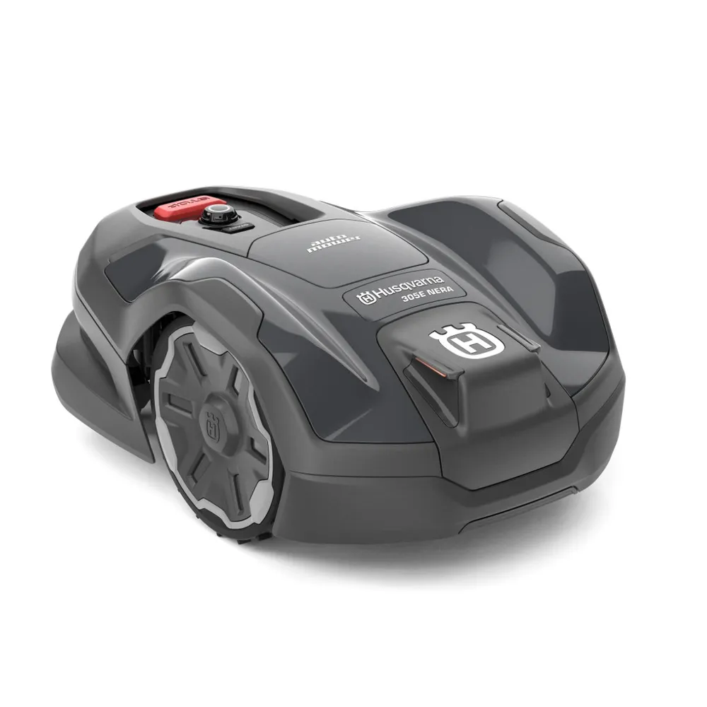 Husqvarna Automower 305E NERA - Kabelloser Mähroboter (mit gratis EPOS), bis 900 m² - Schwarz