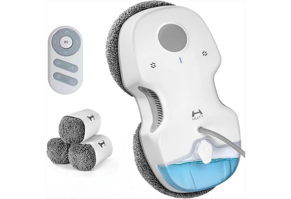 HUTT Fensterputzroboter S7 Fensterputzroboter mit Sprühfunktion, 80ml tank, HUTTHINK 5.0, mit Sprühfunktion, 5500Pa,HUTTHINK 5.0 Intelligente Frequenzsteuerung
