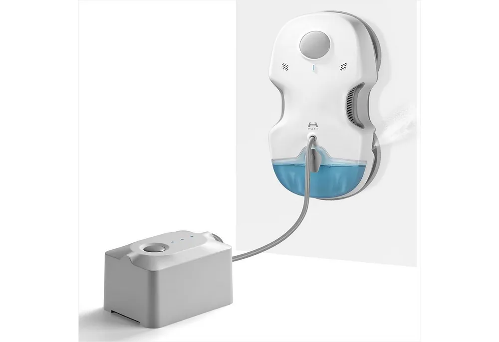 HUTT Fensterputzroboter S7 Plus Fensterputzroboter mit Akku Abnehmbarer, Sprühfunktion 80ml, Automatischer Wasserstrahl,kabellose Fensterreinigung