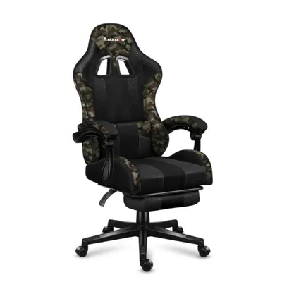 Gaming Stuhl Huzaro FORCE 4.7 Schwarz Camouflage 140 kg Stahlrahmen Verstellbar