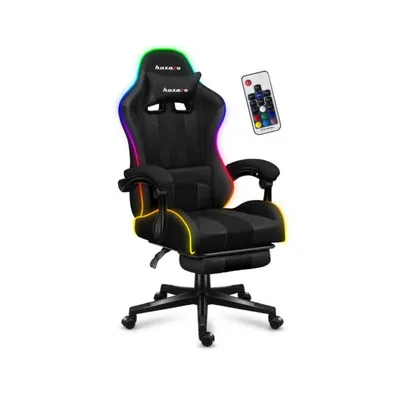 Gaming-Stuhl Huzaro FORCE 4.7 Schwarz Stoff Ergonomisch LED 140 kg